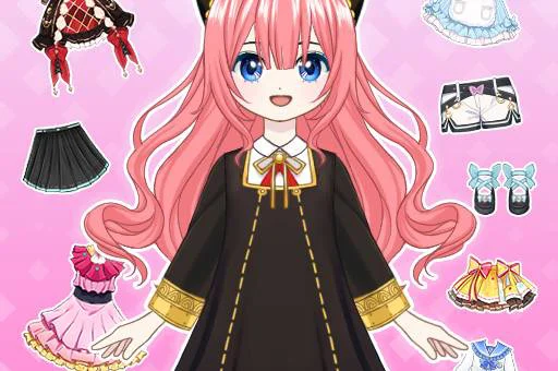 Thumbnail image of Anime Dress Up from girls games category on ovo game