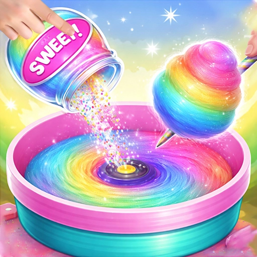 Premier shop management Sweet shop storefront in Candy Maker Game with happy customers and candy displays