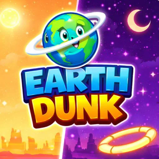 Dunk the world in Earth Dunk Earth Dunk stellar arena with score UI and rotating hoops