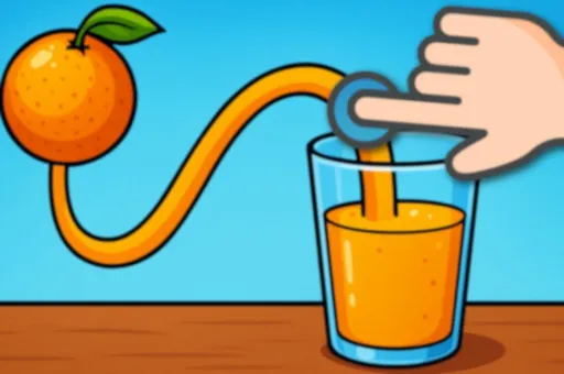 Thumbnail image of Fill The Glass With Juice from puzzle games category on ovo game