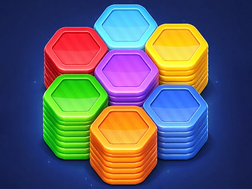 Play Hexa Color Stack Game for free on ovo game Thumbnail image of Hexa Color Stack Game from puzzle games category on ovo game