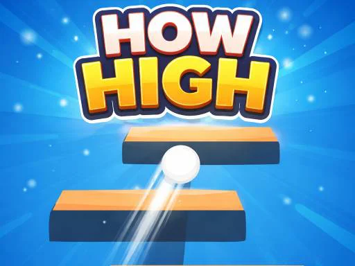 Survive the bounce in How High How High endless runner mechanics highlighting the deteriorating platforms