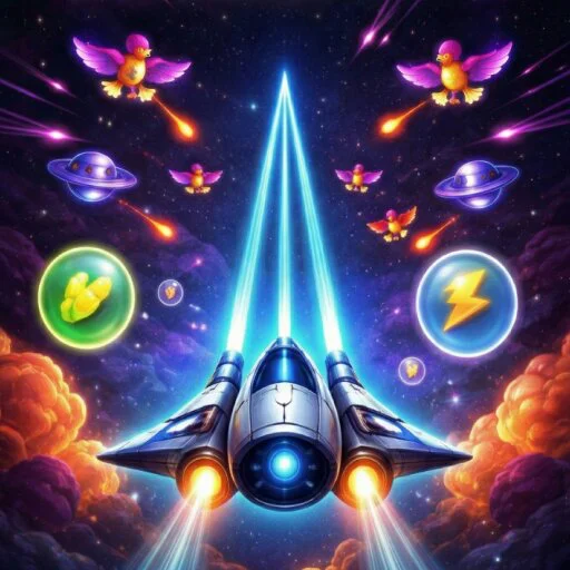 Advanced ship upgrades Ship upgrade laboratory featuring laser types and customization options