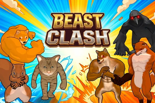 Play Beast Clash for free on ovo game Thumbnail image of Beast Clash from action games category on ovo game