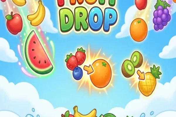 Play Fruit Drop for free on ovo game Thumbnail image of Fruit Drop from puzzle games category on ovo game