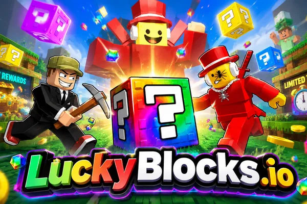 Play LuckyBlocks.io for free on ovo game Thumbnail image of LuckyBlocks.io from action games category on ovo game