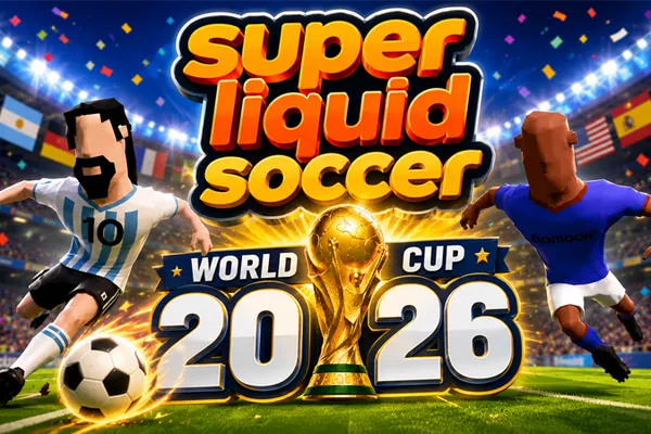 Play Super Liquid Soccer for free on ovo game Thumbnail image of Super Liquid Soccer from sports games category on ovo game