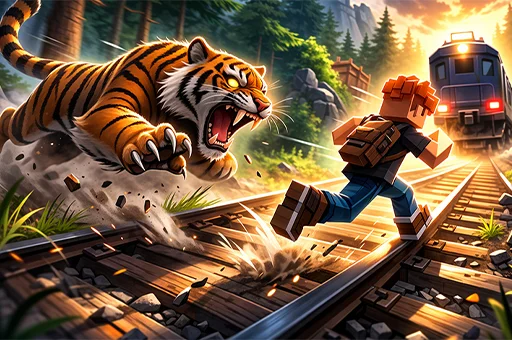 Thumbnail image of Running Tiger from action games category on ovo game