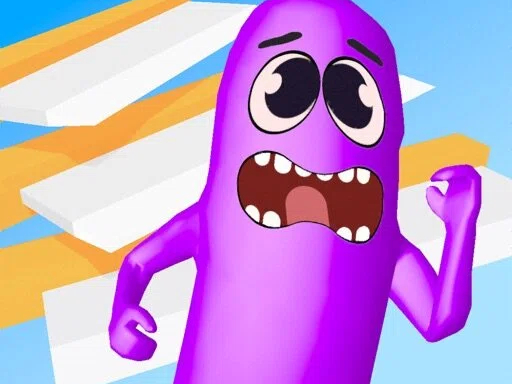 Sausage Man unlocking new funny skins and powerups