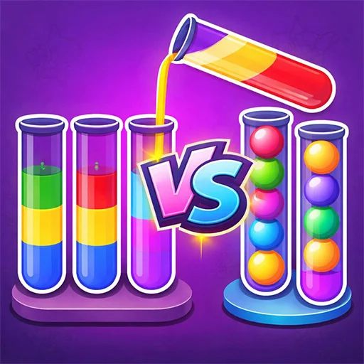 Master the organization in Water Ball Sorting arcade Water Ball Sorting results screen showing a perfect low-move sorting record